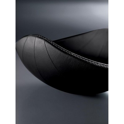 BUGATTI  NINNAANNA Table Centerpiece - 100% BLACK Leather Upholstery